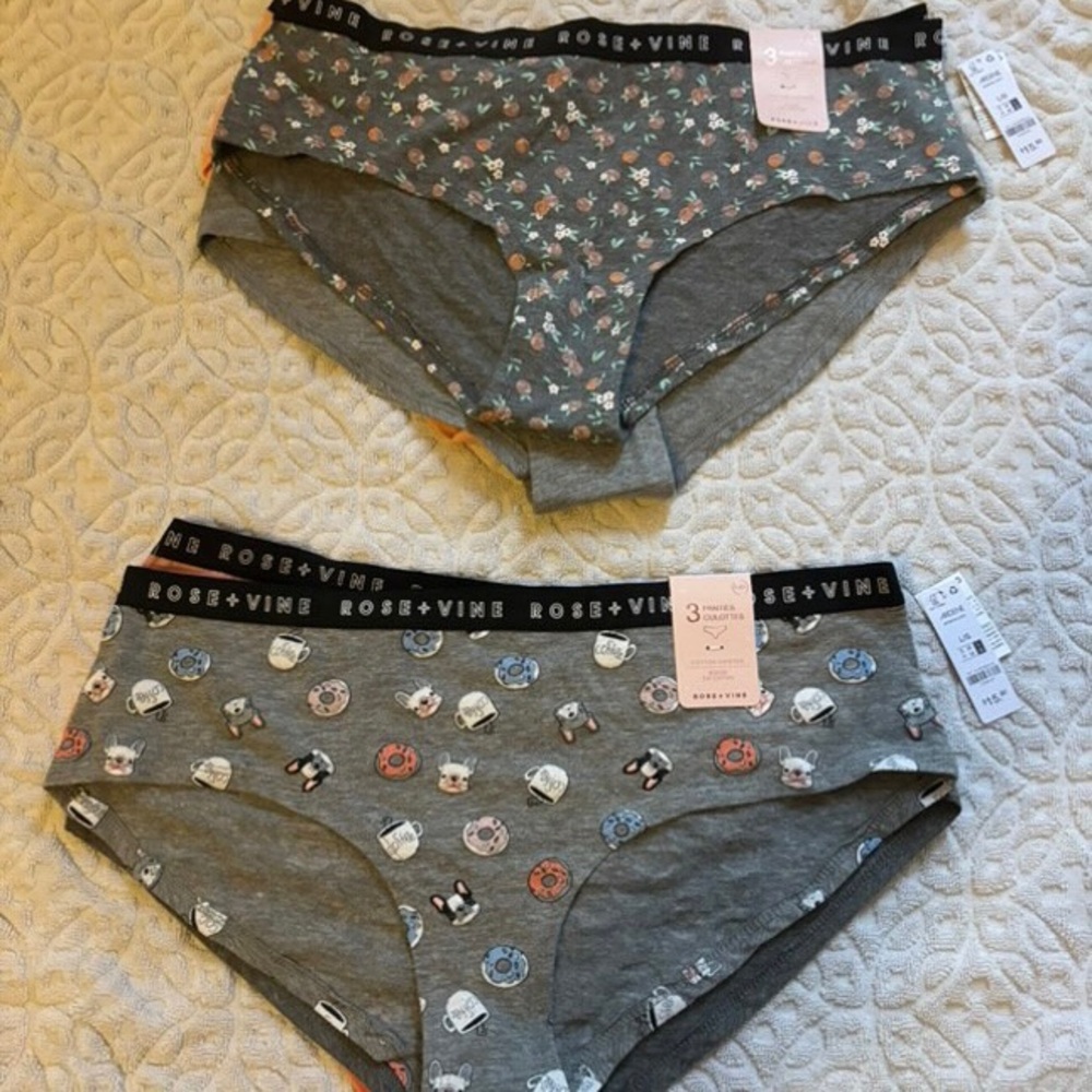 6 Pairs of Brand New Ardene Cotton Hipster Bikini Panties